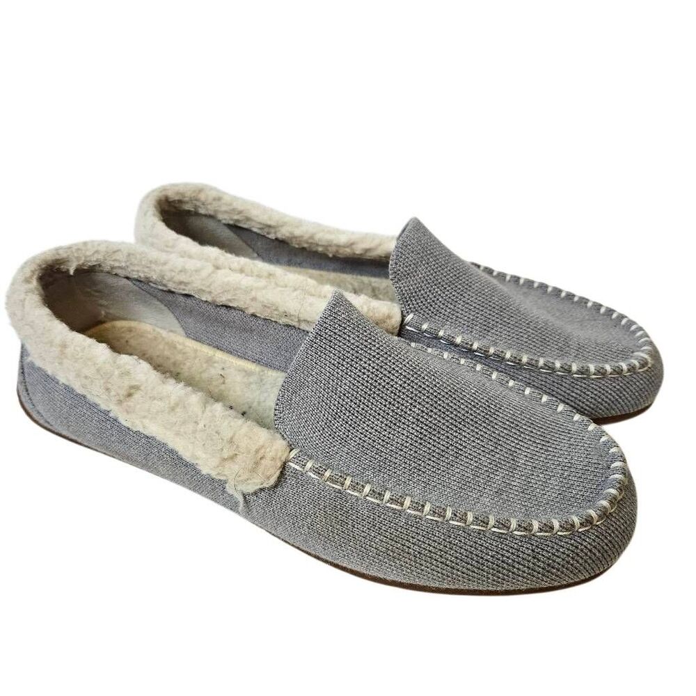 Rothy's "The Slipper", gray merino wool blend.  W8